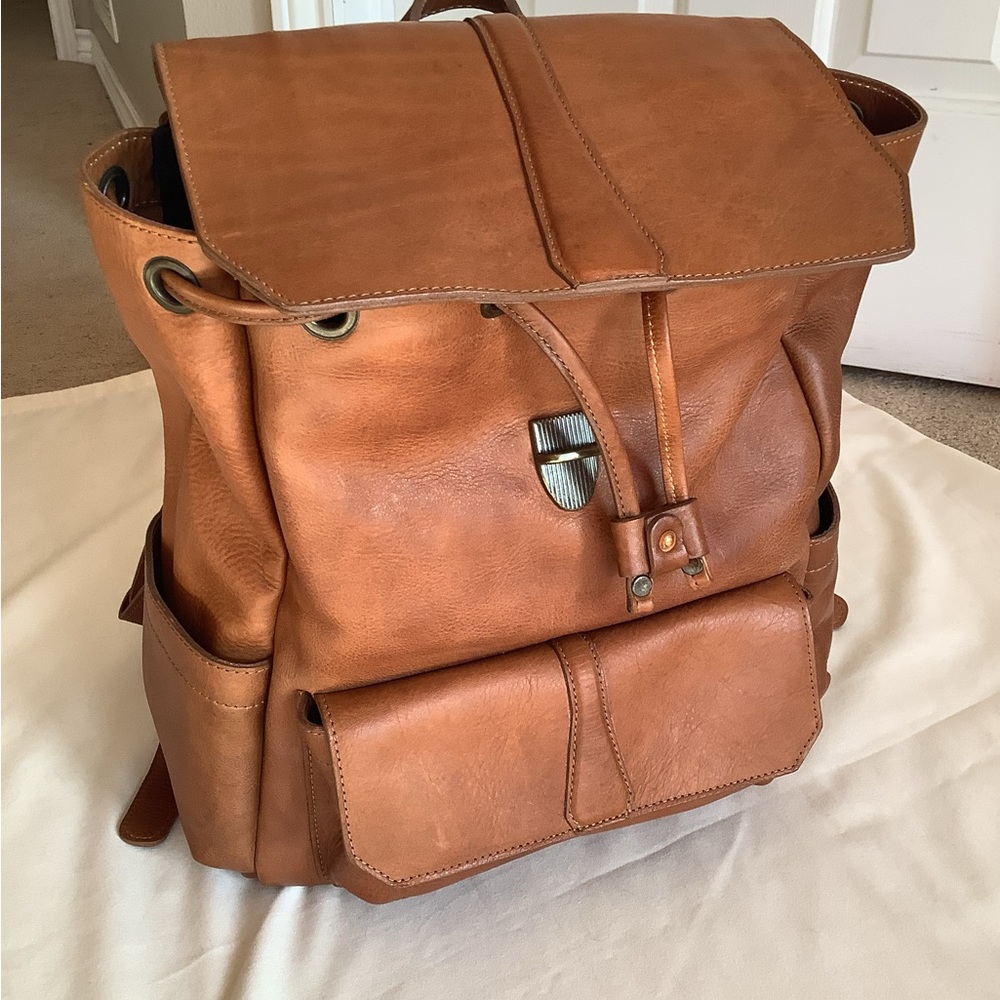 Brown Leather Backpack - image 10